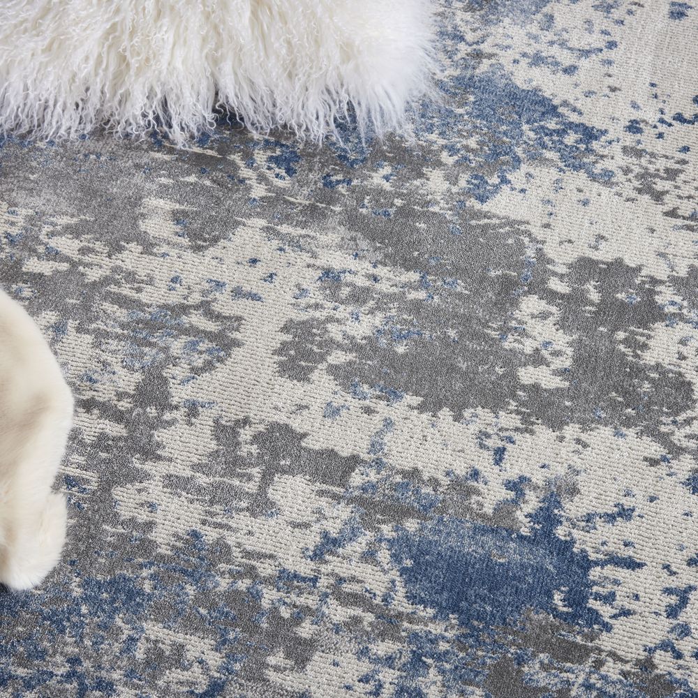 Nourison Rustic Textures RUS08 Rug - Grey &amp; Blue