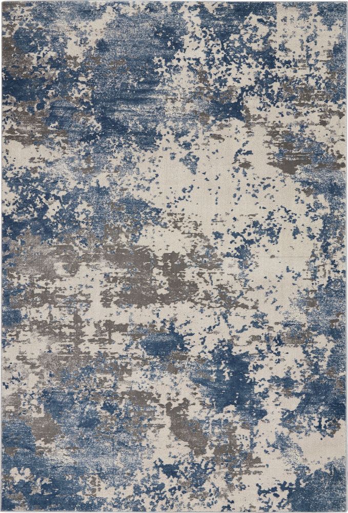 Nourison Rustic Textures RUS08 Rug - Grey &amp; Blue