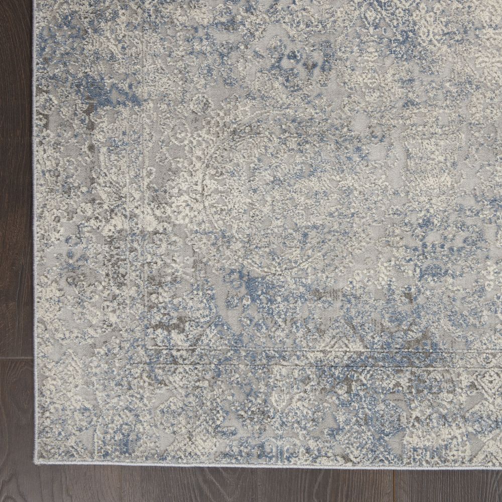 Nourison Rustic Textures RUS09 Rug - Ivory &amp; Light Blue