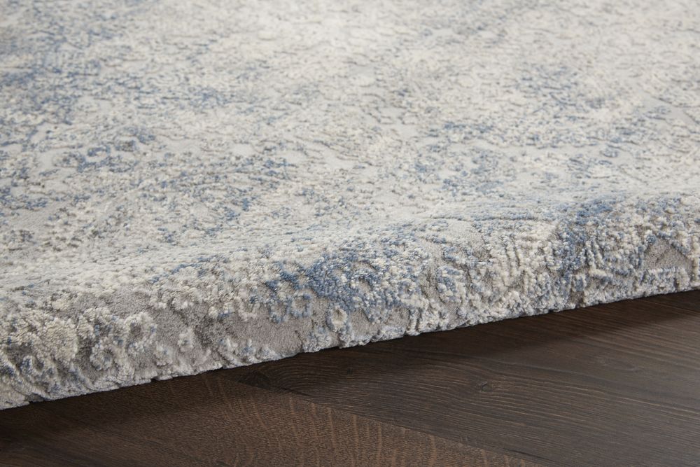 Nourison Rustic Textures RUS09 Rug - Ivory &amp; Light Blue