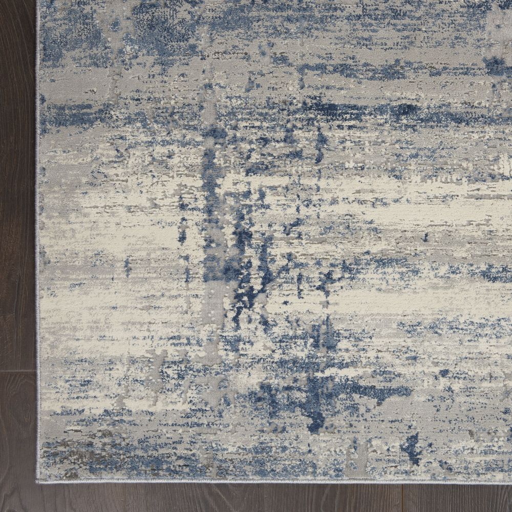 Nourison Rustic Textures RUS10 Rug - Ivory &amp; Blue