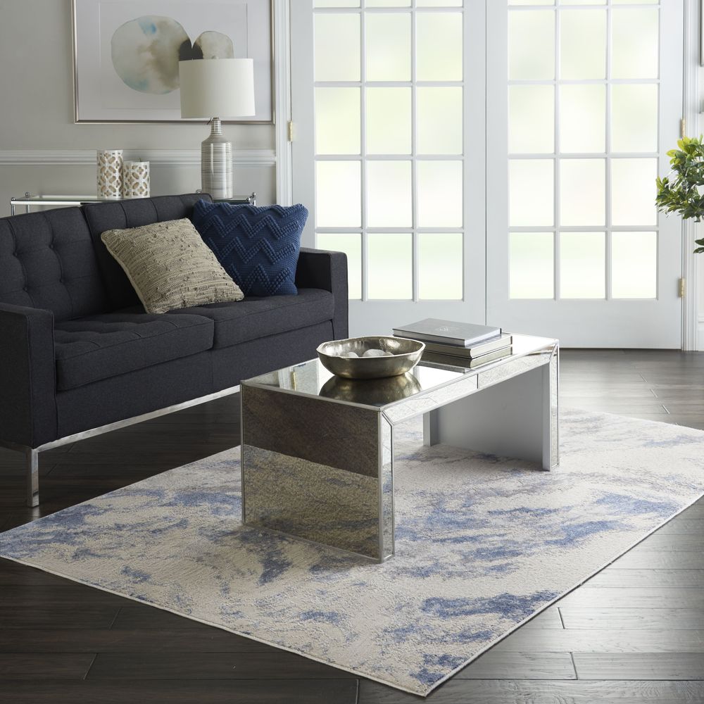 Nourison Silky Textures SLY03 Rug - Blue