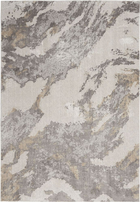 Nourison Silky Textures SLY03 Rug - Brown &amp; Ivory