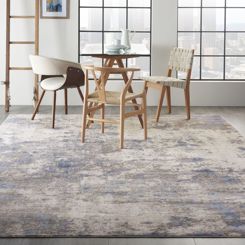 Nourison Silky Textures SLY04 Rug - Blue