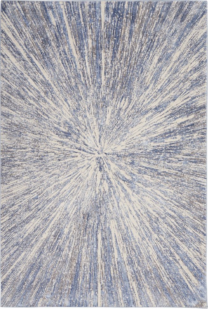 Nourison Silky Textures SLY05 Rug - Blue &amp; Grey