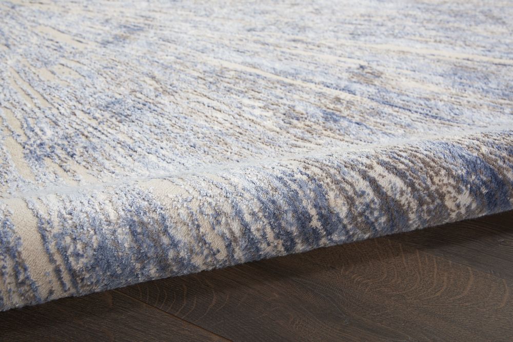 Nourison Silky Textures SLY05 Rug - Blue &amp; Grey