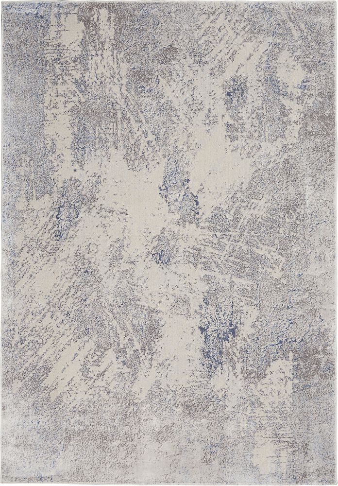 Nourison Silky Textures SLY06 Rug - Ivory &amp; Grey