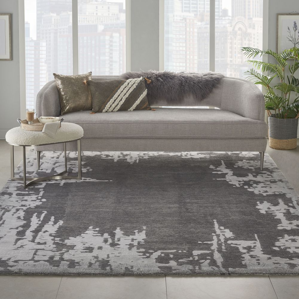 Nourison Symmetry SMM02 Rug - Grey &amp; Beige