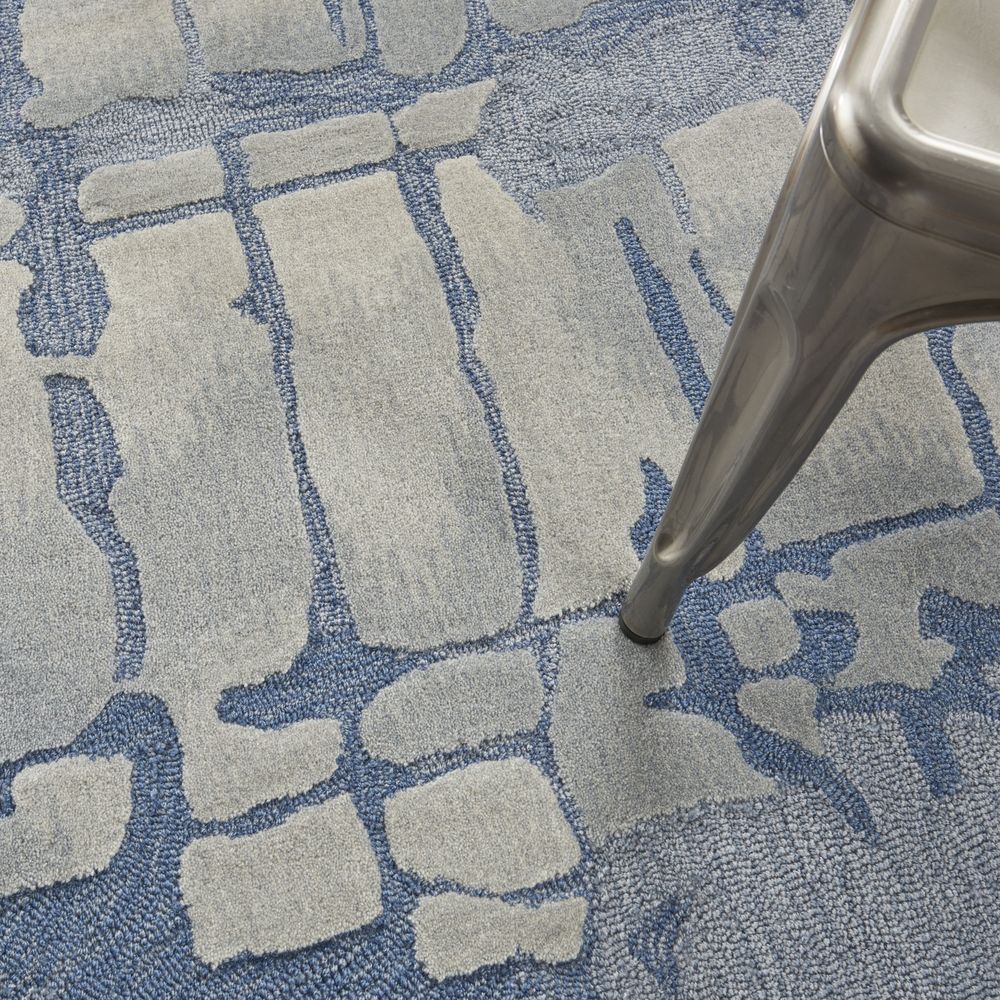 Nourison Symmetry SMM04 Rug - Blue &amp; Grey