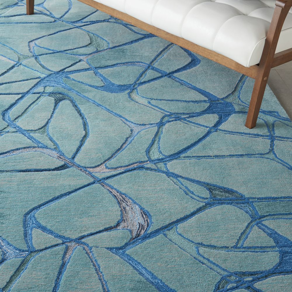 Nourison Symmetry SMM05 Rug - Aqua