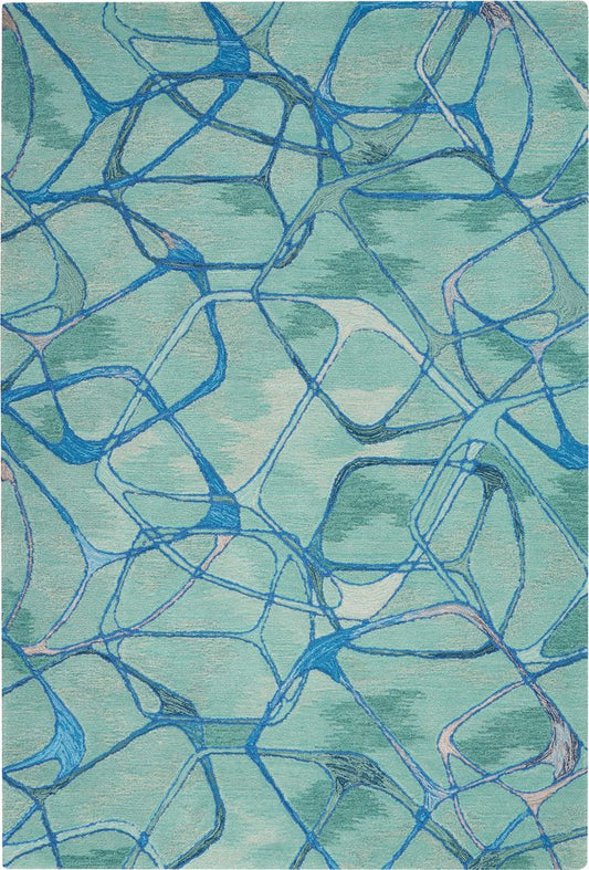 Nourison Symmetry SMM05 Rug - Aqua