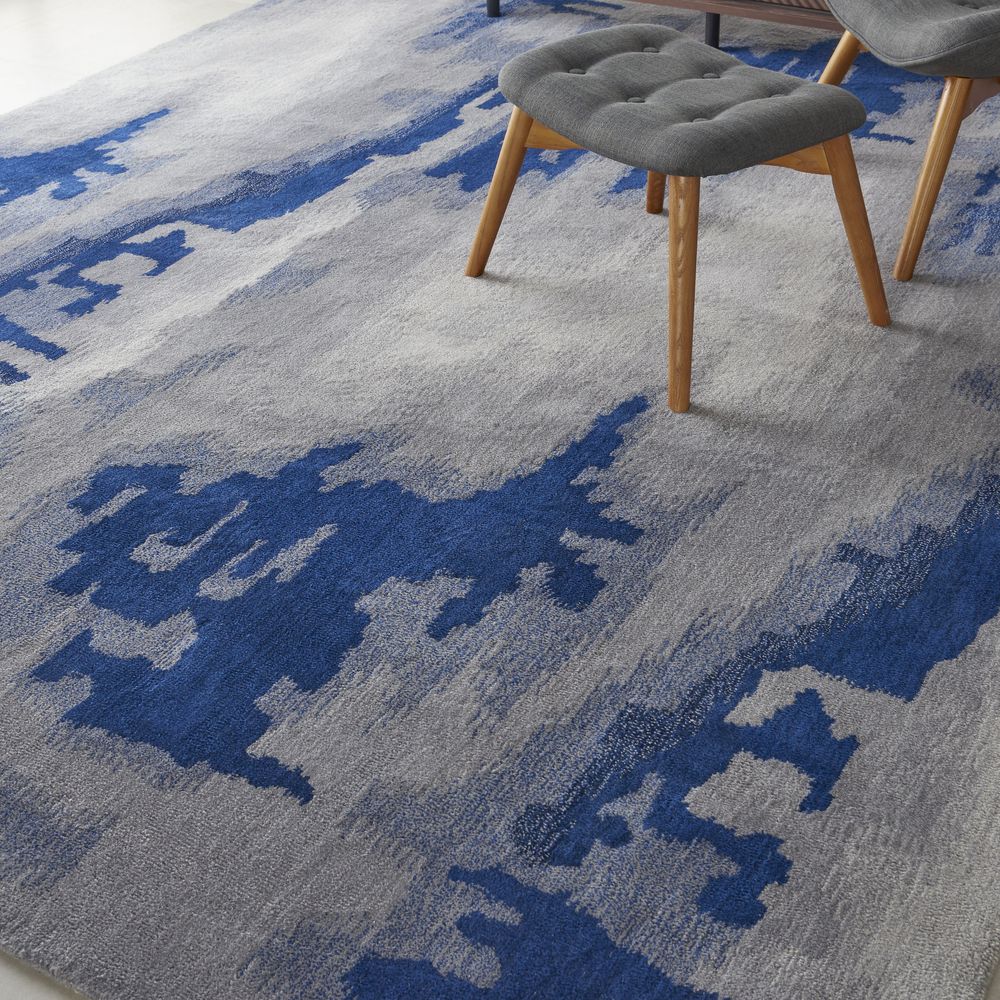 Nourison Symmetry SMM10 Rug - Grey &amp; Blue