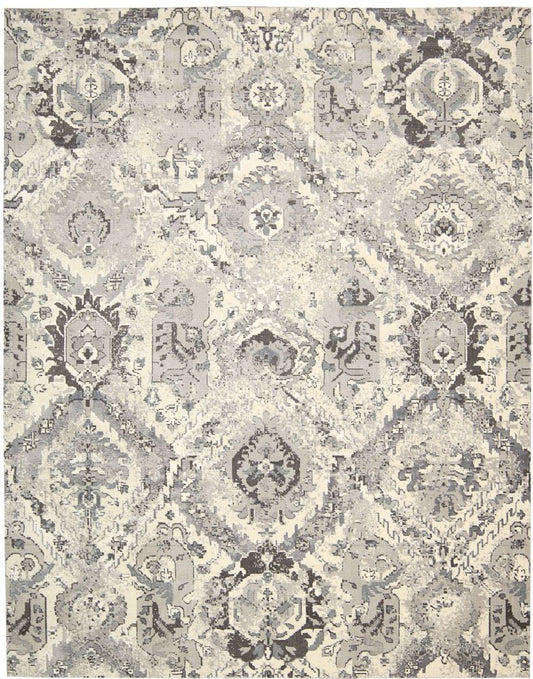 Nourison Twilight TWI03 Rug - Ivory &amp; Grey