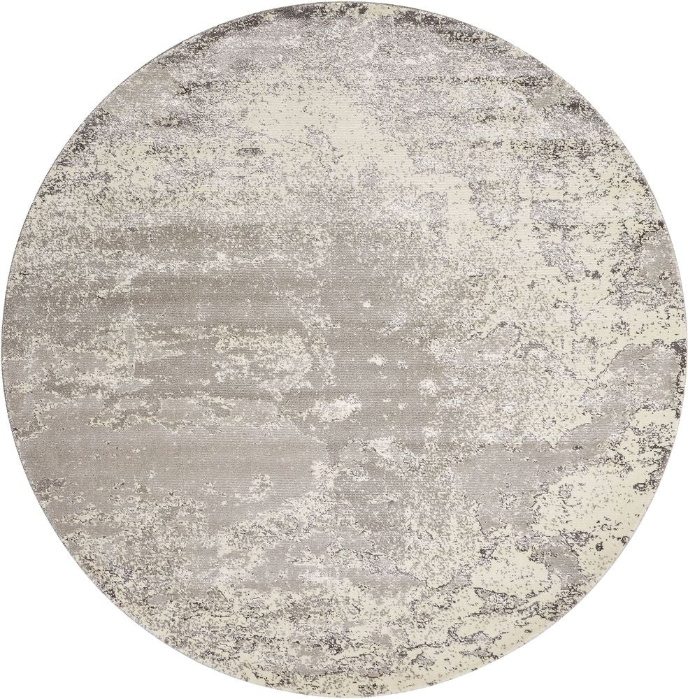 Nourison Twilight TWI06 Round Rug - Bone