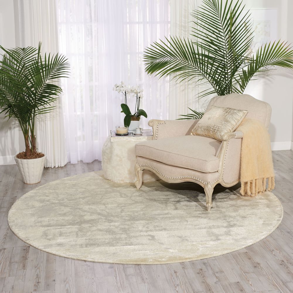 Nourison Twilight TWI09 Round Rug - Ivory