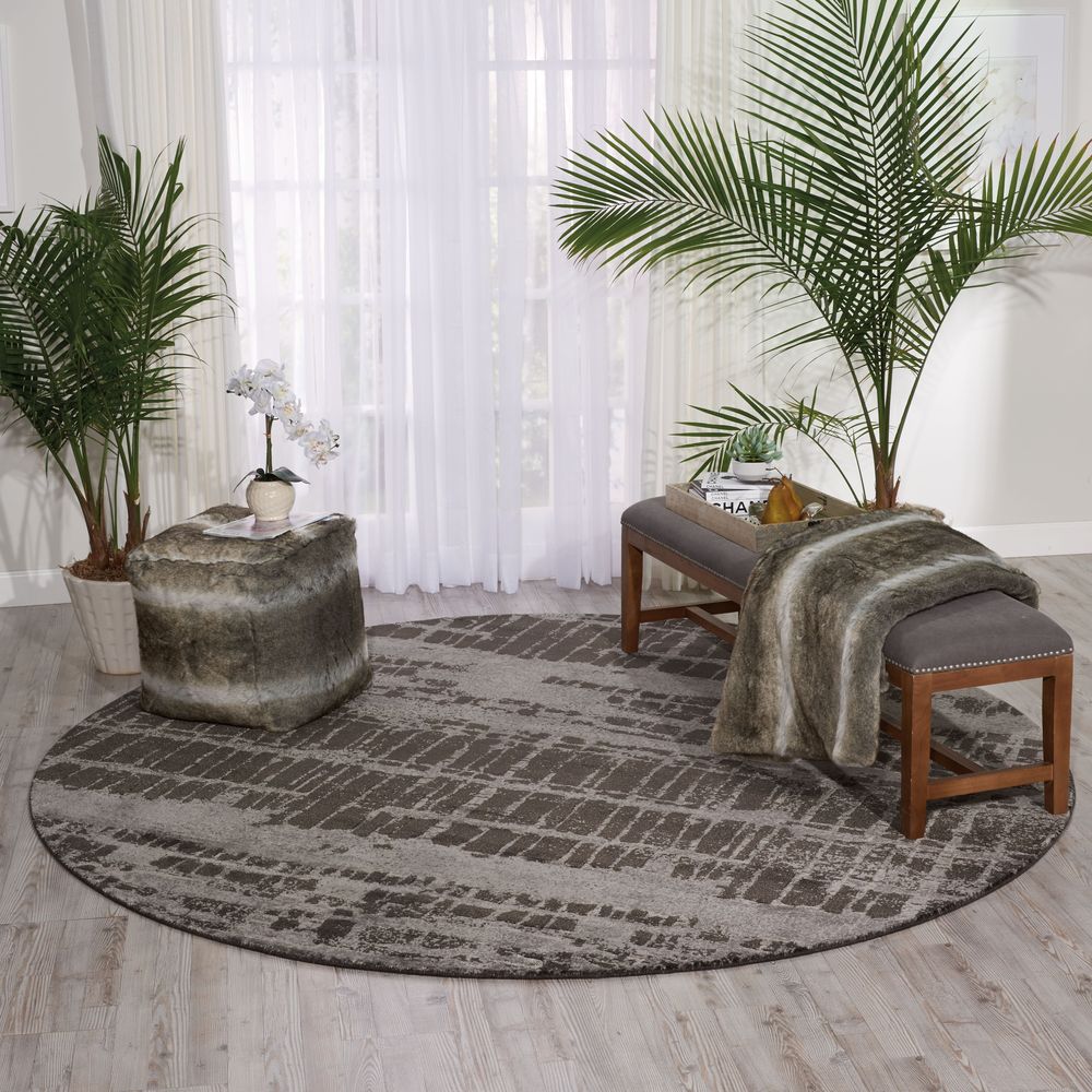 Nourison Twilight TWI10 Round Rug - Hazel