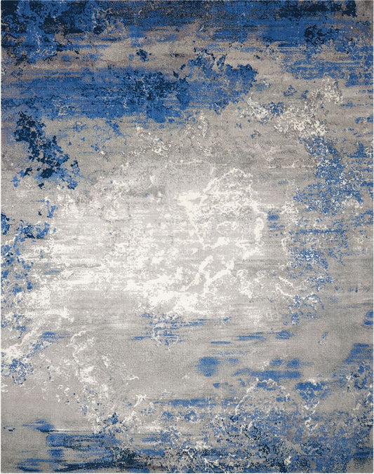 Nourison Twilight TWI22 Rug - Blue &amp; Grey