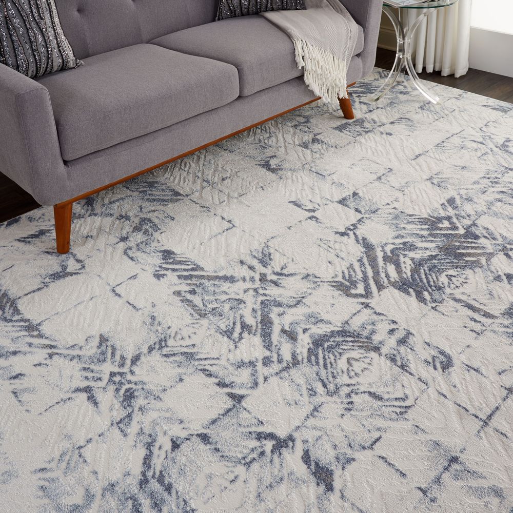 Nourison Urban Decor URD02 Rug - Ivory &amp; Blue