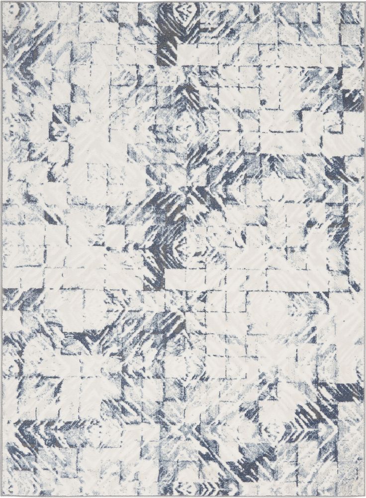 Nourison Urban Decor URD02 Rug - Ivory &amp; Blue