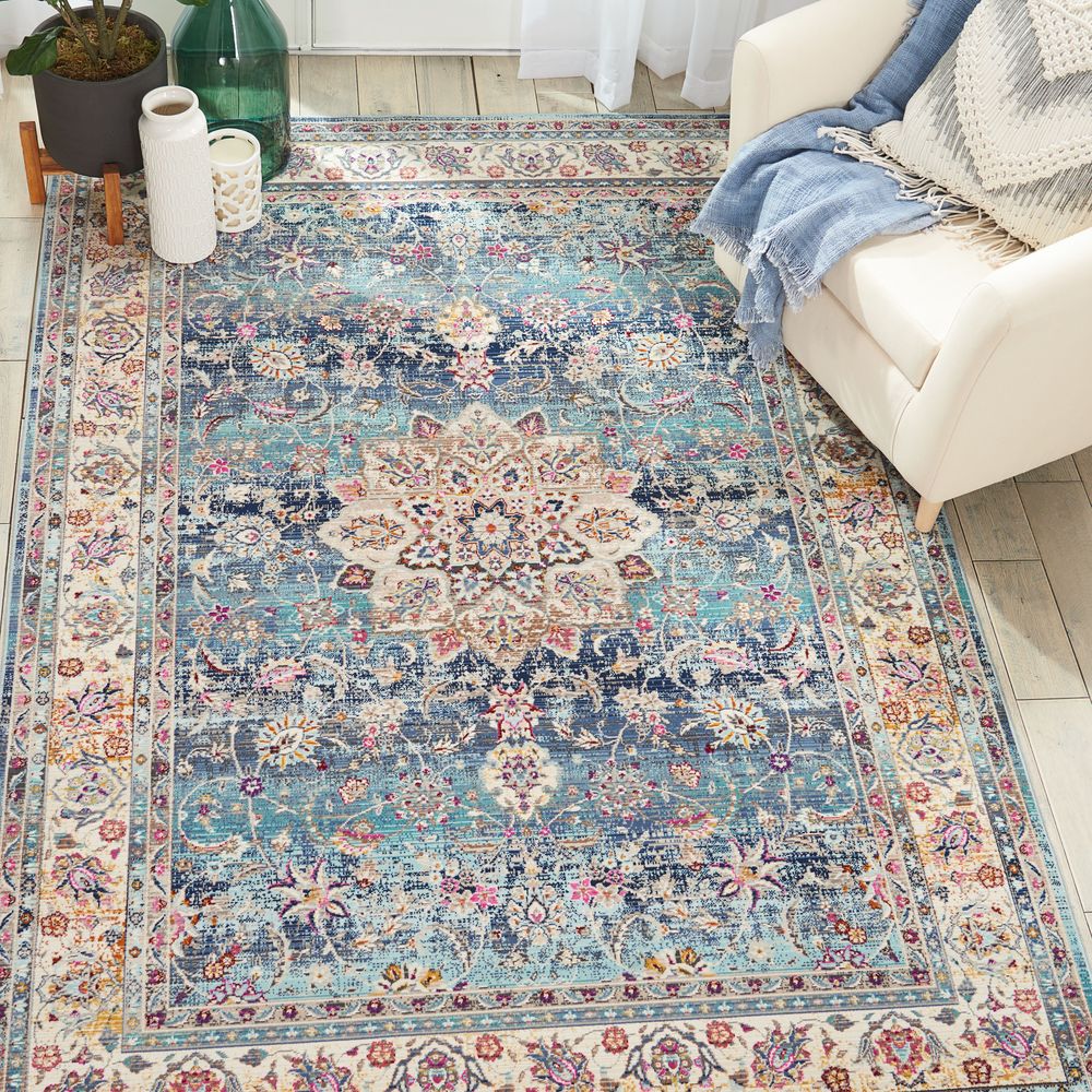 Nourison Vintage Kashan VKA01 Rug - Blue