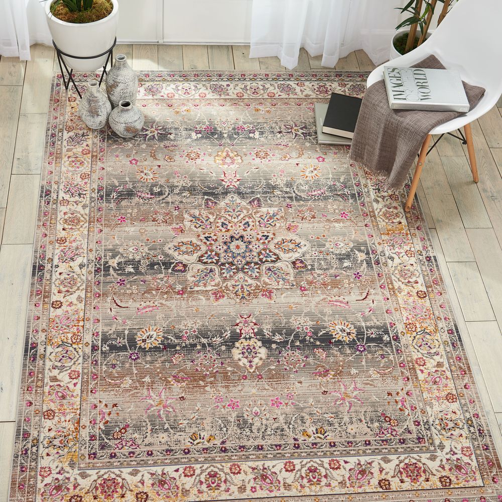 Nourison Vintage Kashan VKA01 Rug - Grey