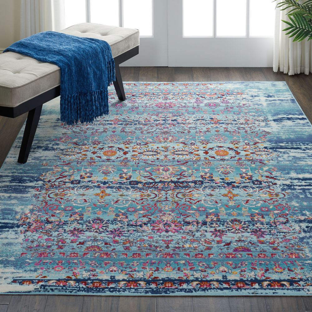 Nourison Vintage Kashan VKA02 Rug - Blue