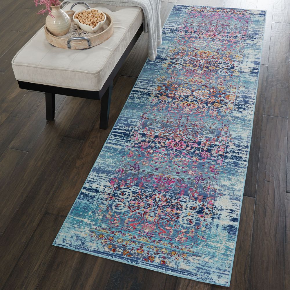 Nourison Vintage Kashan VKA02 Rug - Blue