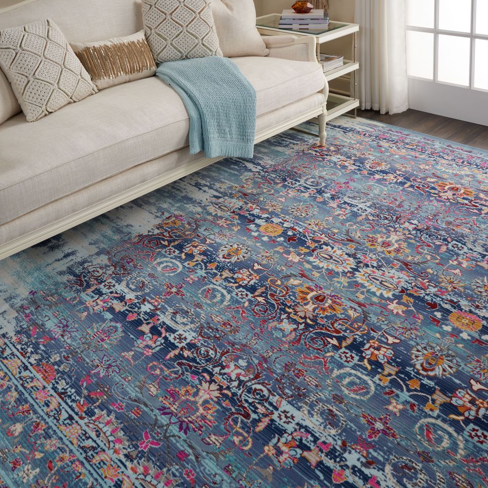 Nourison Vintage Kashan VKA02 Rug - Blue
