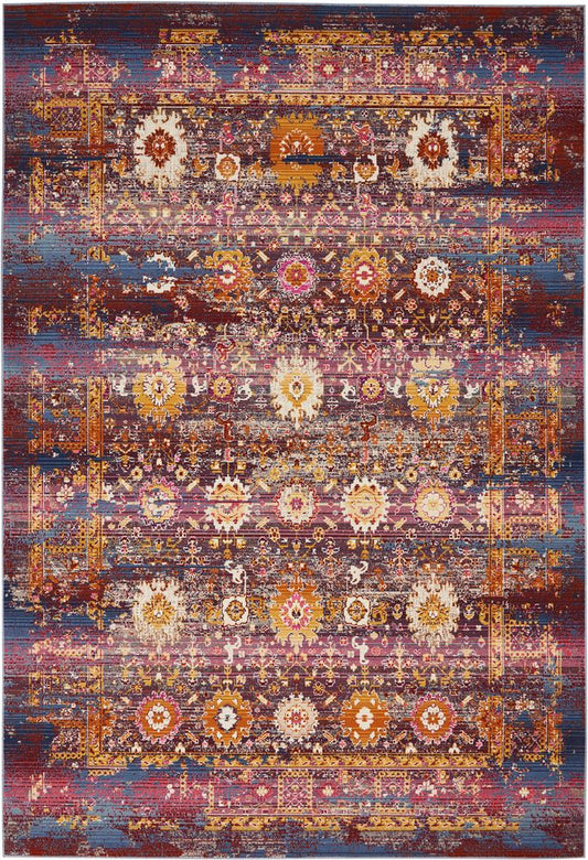 Nourison Vintage Kashan VKA03 Rug - Red &amp; Multicolour