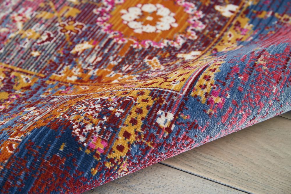 Nourison Vintage Kashan VKA03 Rug - Red &amp; Multicolour
