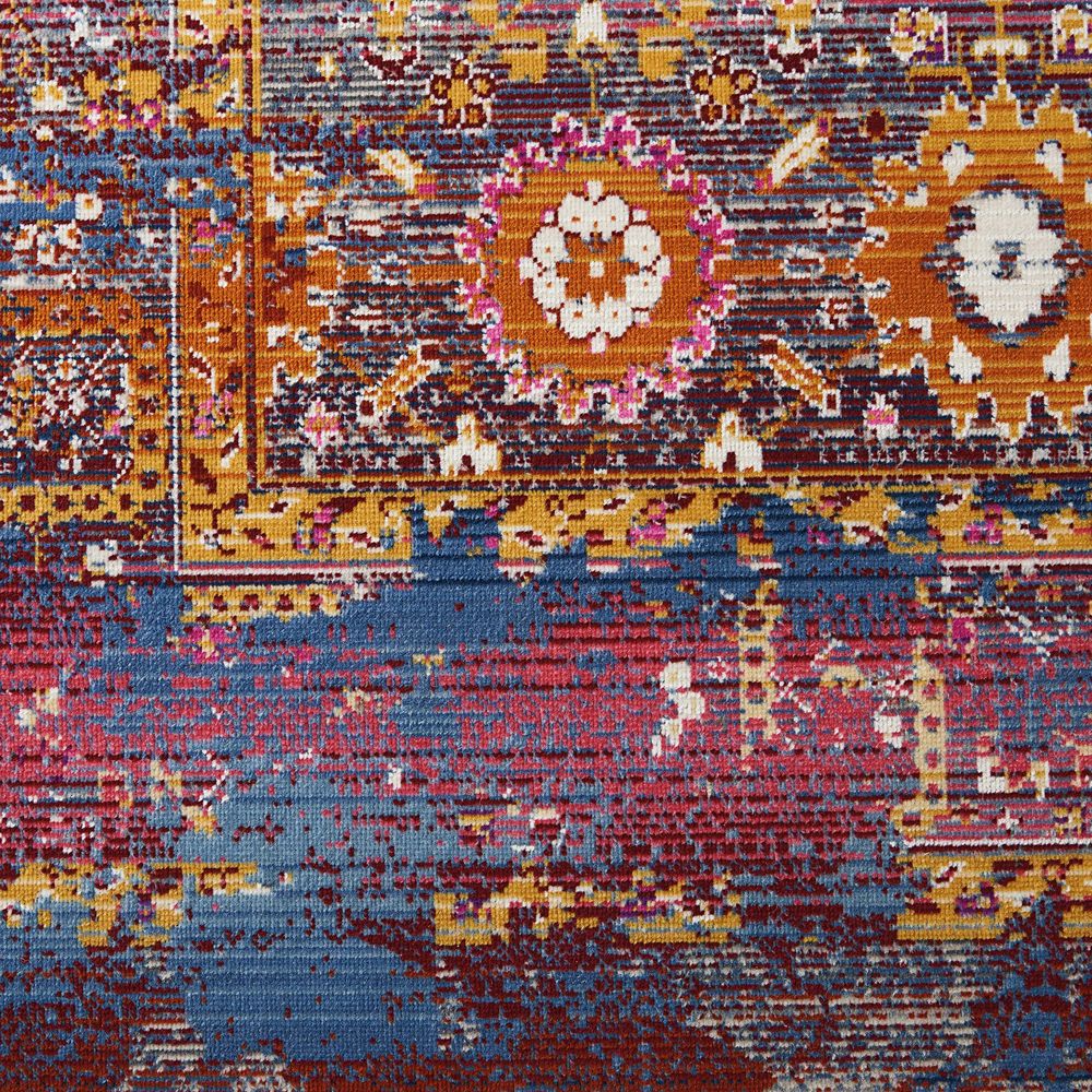 Nourison Vintage Kashan VKA03 Rug - Red &amp; Multicolour
