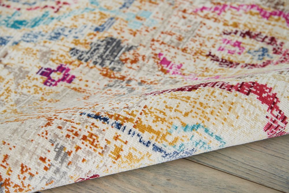 Nourison Vintage Kashan VKA04 Rug - Ivory &amp; Multicolour
