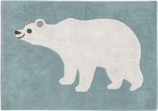 Villa Nova Frann Preston-Gannon Arctic Bear Kids Rug - 105cm x 150cm