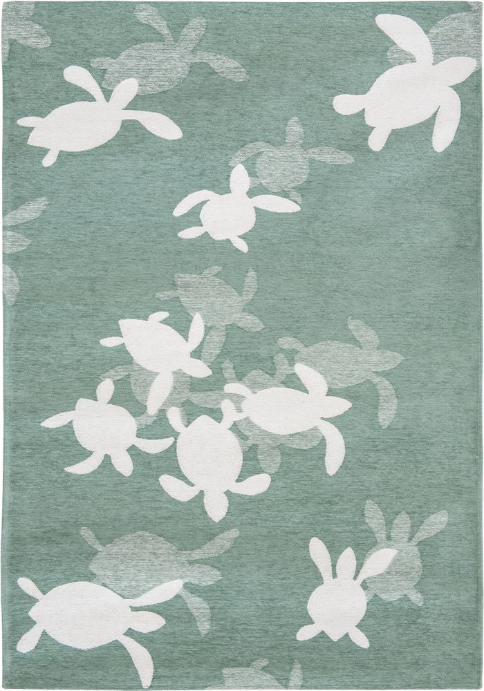 Villa Nova Frann Preston-Gannon Tiny Turtles Kids Rug - 80cm x 150cm